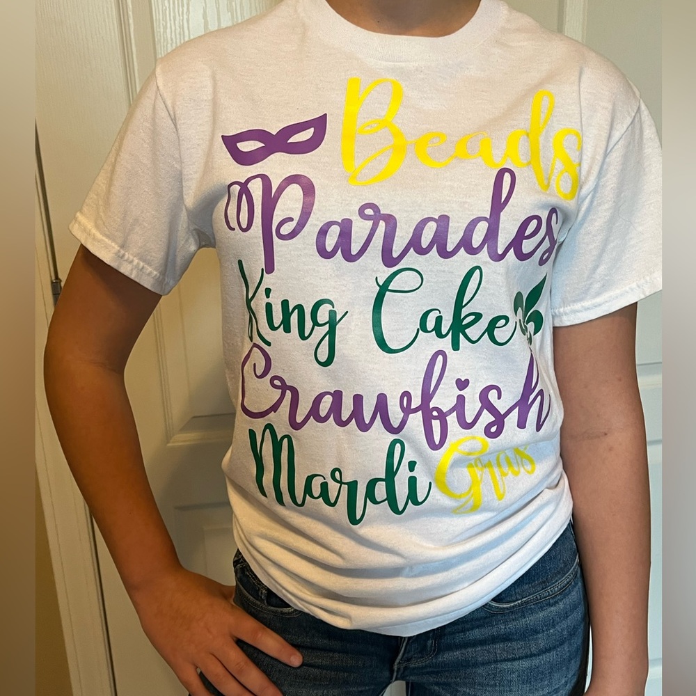 Women’s Mardi Gras shirt